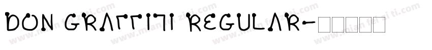 Don Graffiti Regular字体转换